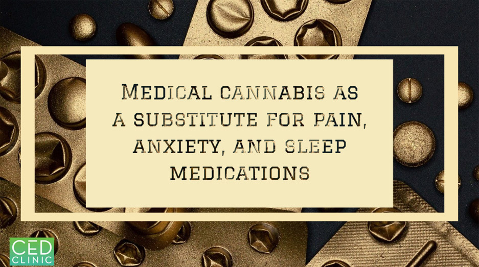  Substitution of medical cannabis for pharmaceutical agents for pain, anxiety, and sleep